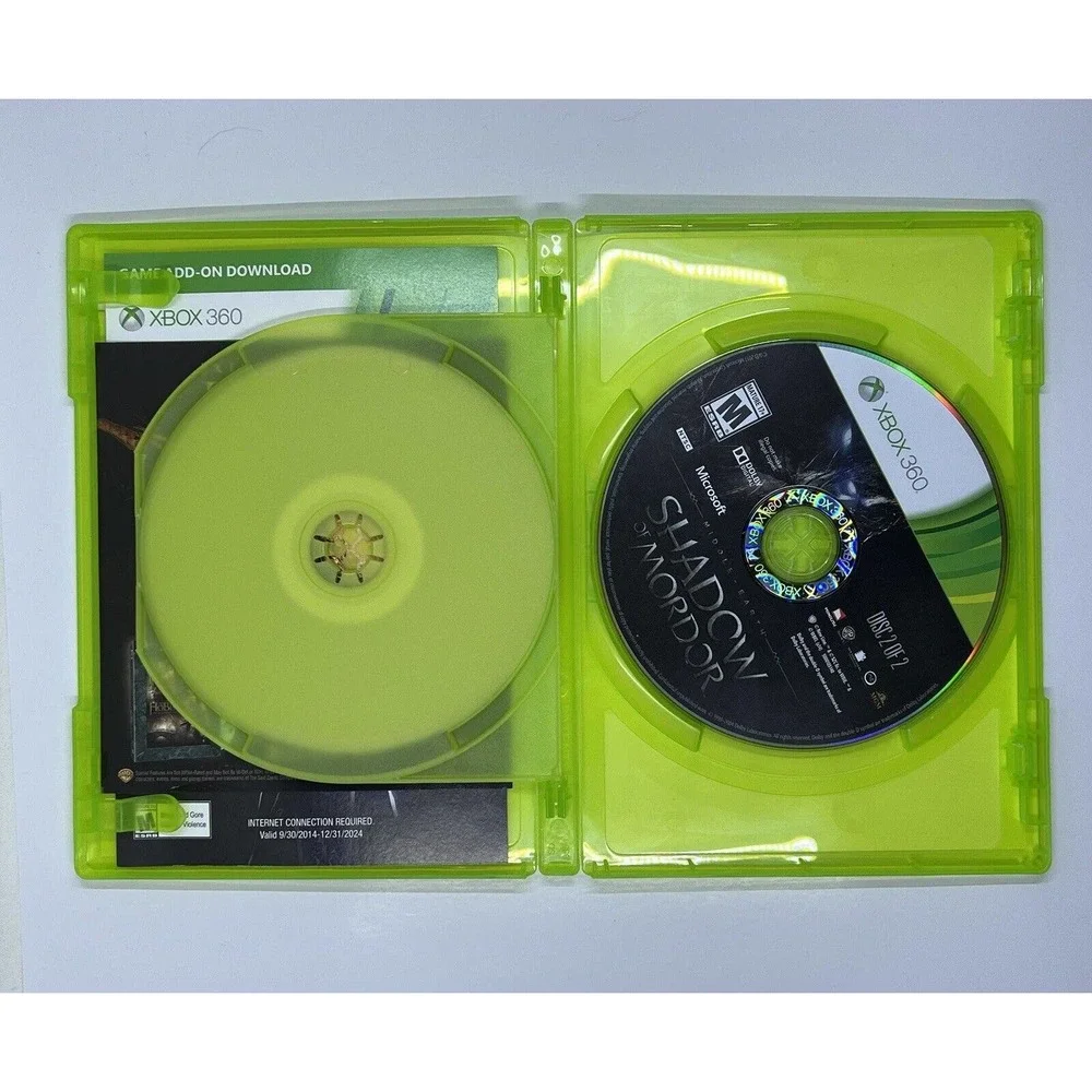 Xbox 360 Middle-earth: Shadow of Mordor Microsoft Complete Fast Ship